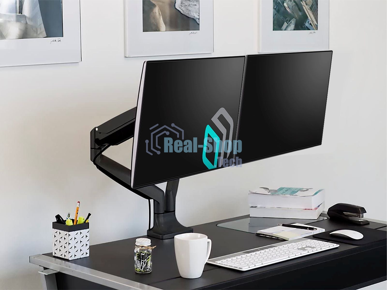 Кронштейн для 2 мониторов ONKRON G200 для монитора 13