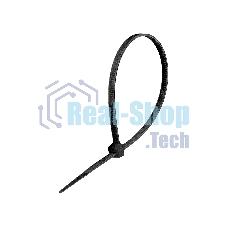 Стяжка (хомут) нейлоновая ExeGate CV66-250x4.8B (нейлон 6.6, 250x4.8 мм, неоткрывающаяся, halogen free, -40°C - +85°C, черная, 100 шт)