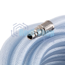 Шланг STELS 57025пневматический пвх 10x16мм 18 бар армированный прозрачный быстросъемное соединени