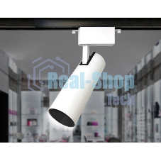 Трековый однофазный светодиодный светильник Ambrella light GL5853 WH/BK белый/черный LED 30W 4200K 24°