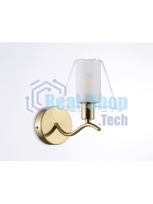Настенный светильник Ambrella light LH57095 BS/FR латунь/белый матовый E14 max 40W 230*140*200