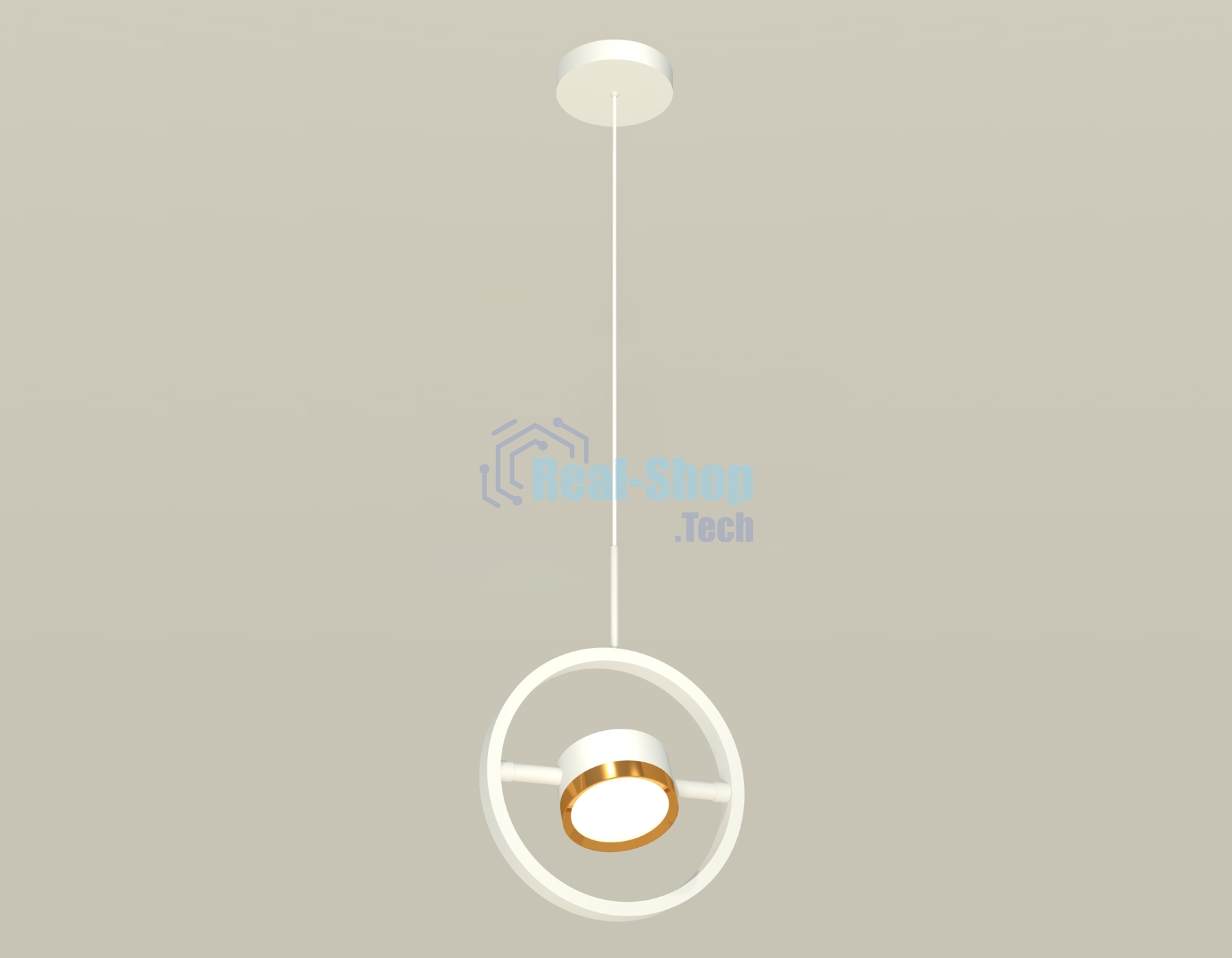 Светильник Ambrella light XB9111103 SWH/PYG белый песок/золото желтое полированное GX53 (C9111, N8124)