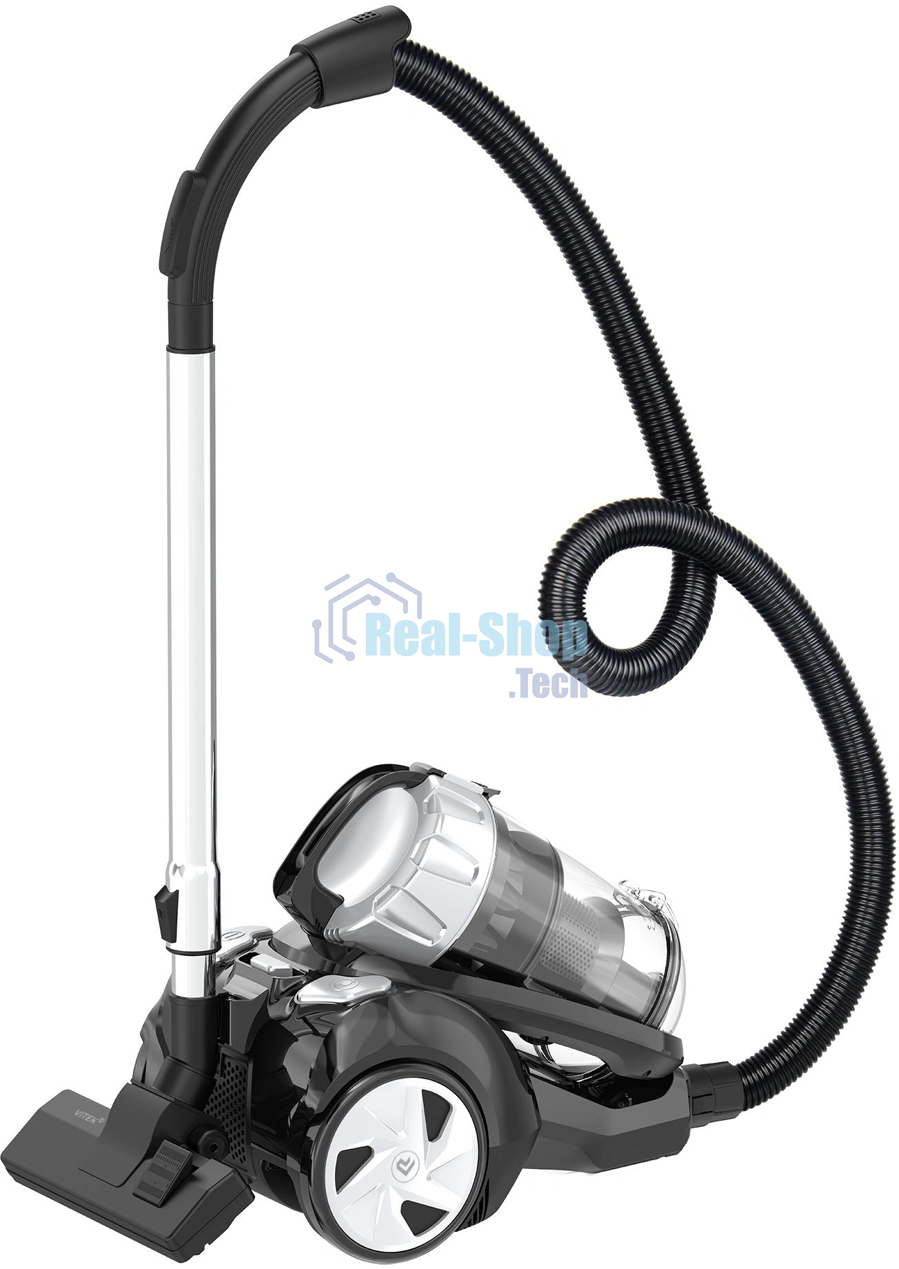Пылесос Vitek VT-CV1230 2200Вт черный/серебристый