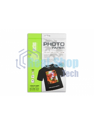 Термотрансфер Cactus CS-TD30010 A4/300г/м2/10л. для струйной печати для темных тканей