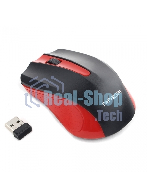 Мышь беспроводная Гарнизон GMW-430R красный, 1200 dpi, радиоканал, USB, кнопки - 3