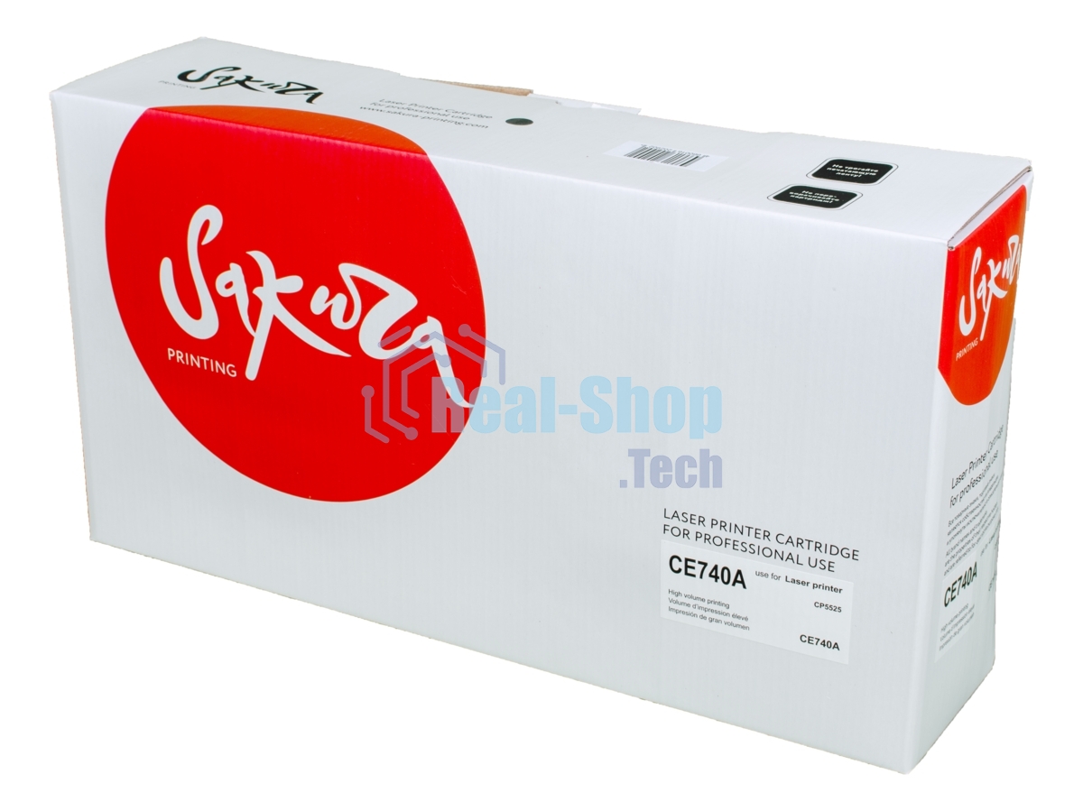 Картридж Sakura CE740A для HP CP5225, черный, 7000 к.