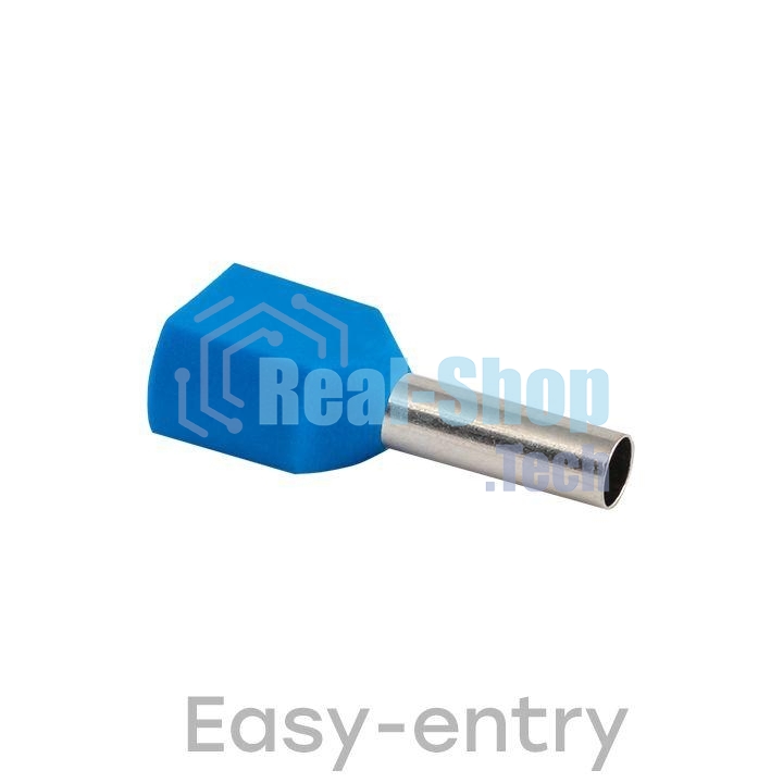 Наконечник штыревой втулочный изол. НШвИ(2) 2.5-10 (уп.50шт) EKF nhvi2-2.5-10