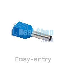 Наконечник штыревой втулочный изол. НШвИ(2) 2.5-10 (уп.50шт) EKF nhvi2-2.5-10