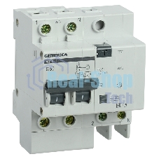 Выключатель автоматический дифференциального тока 2п 50А 300мА АД12 GENERICA ИЭК MAD15-2-050-C-300