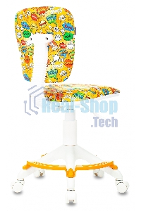 Кресло детское Бюрократ CH-W204/F оранжевый бэнг крестовина пластик подст. для ног пластик белый