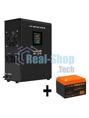 Комплект Источник бесперебойного питания EX295997RUS + батарея 26Aч EX285663RUS 1шт (инвертор, синус, для котла, настенный) ExeGate FineSine SX-1000.LCD.AVR.2SH <1000VA/600W, чистая синусоида, цветной LCD-дисплей, AVR, 2*Schuko, линейно-интерактивный, крепление настенное/универсальное, черный> + батарея ExeGate HRL 12-26 (12В, 26Ач) 1шт