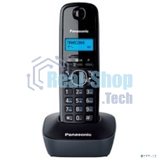 Телефон беспроводной (DECT) Panasonic KX-TG1611RUH (серый) АОН, Caller ID,12 мелодий звонка,подсветка дисплея,поиск трубки