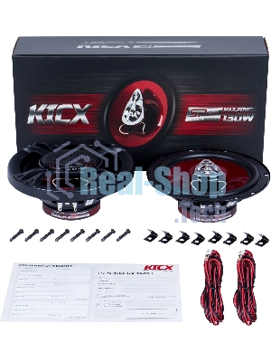 Колонки автомобильные Kicx SP 165, 130Вт, 90дБ, 4Ом, 16.5 см, (6 1/2 дюйм) (ком.: 2 кол.)