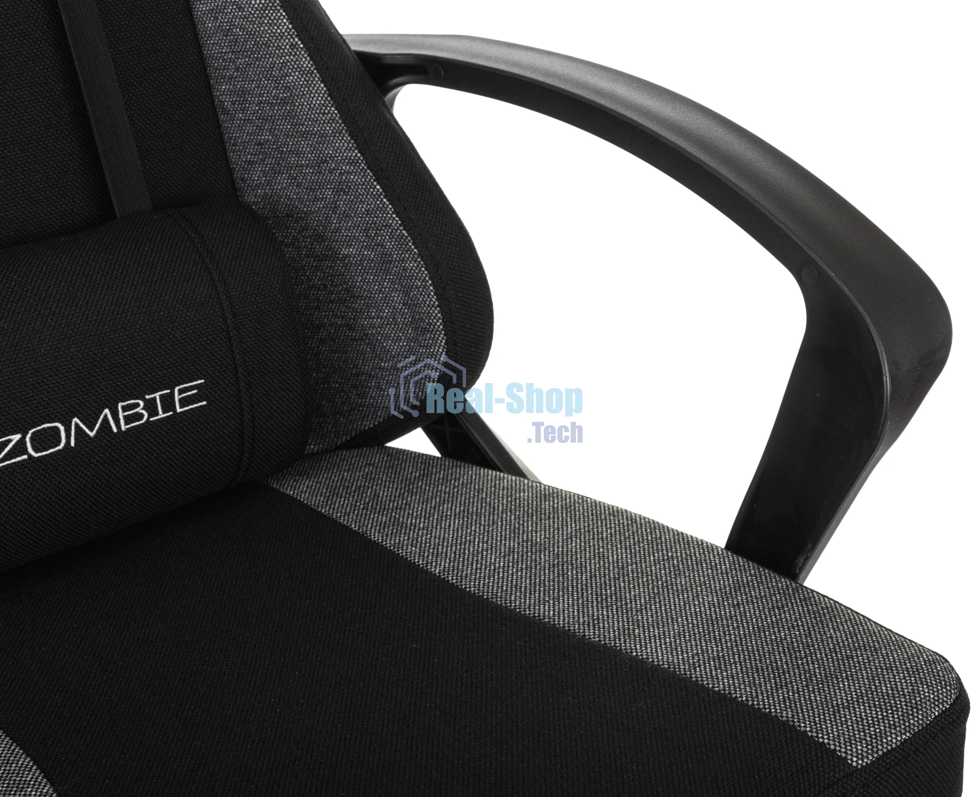 Кресло игровое Zombie Carry черный/серый, крестов. пластик