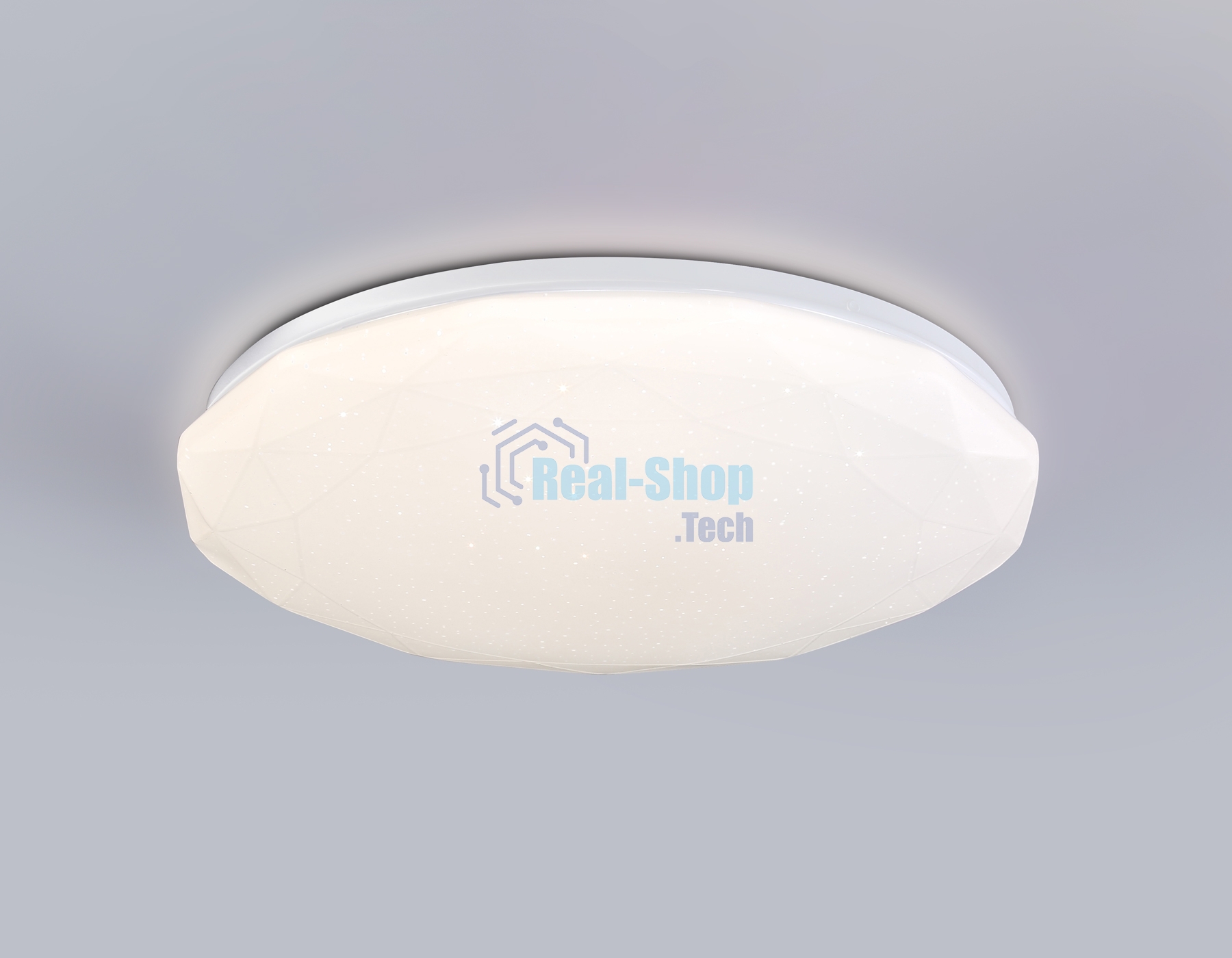 Светодиодный светильник RGB Ambrella light FZ417 WH белый IP20 46W 3000K-6500K+RGB D380*60 (ПДУ ИК)
