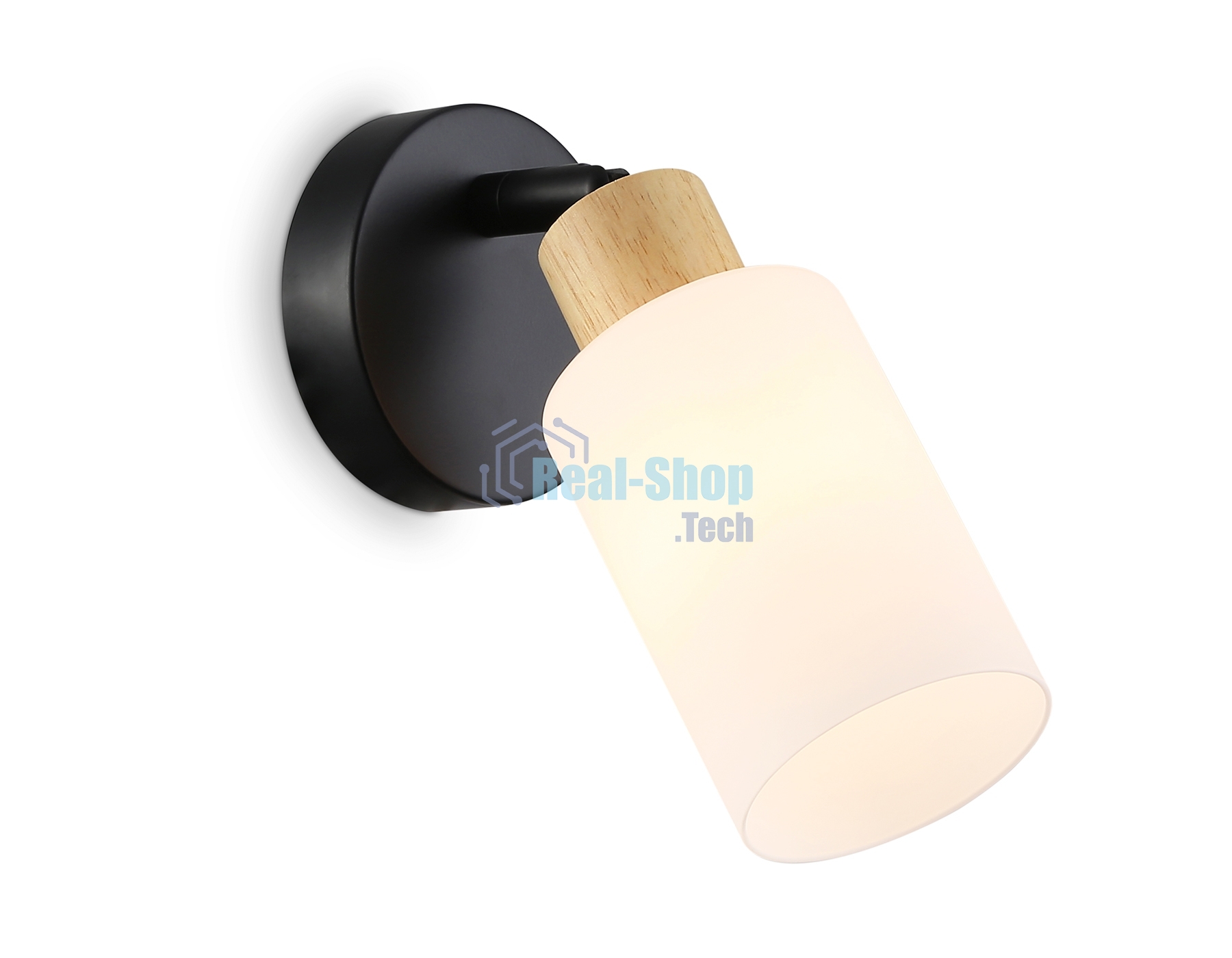 Светильник Ambrella light TR8720 BK/WD черный/дерево E14 max 60W 175*100*160