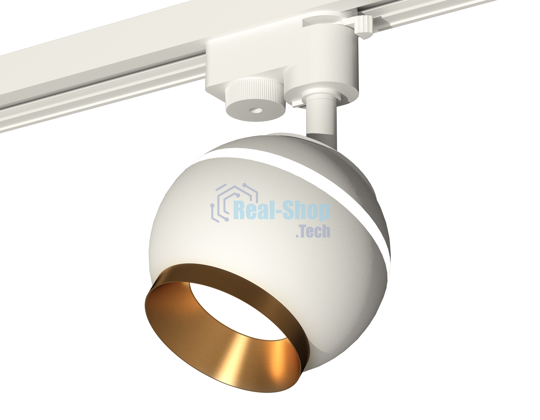 Светильник Ambrella light XT1101023 SWH/PYG белый песок/золото желтое полированное GU5.3 LED 3W 4200K (A2520, C1101, N7034)