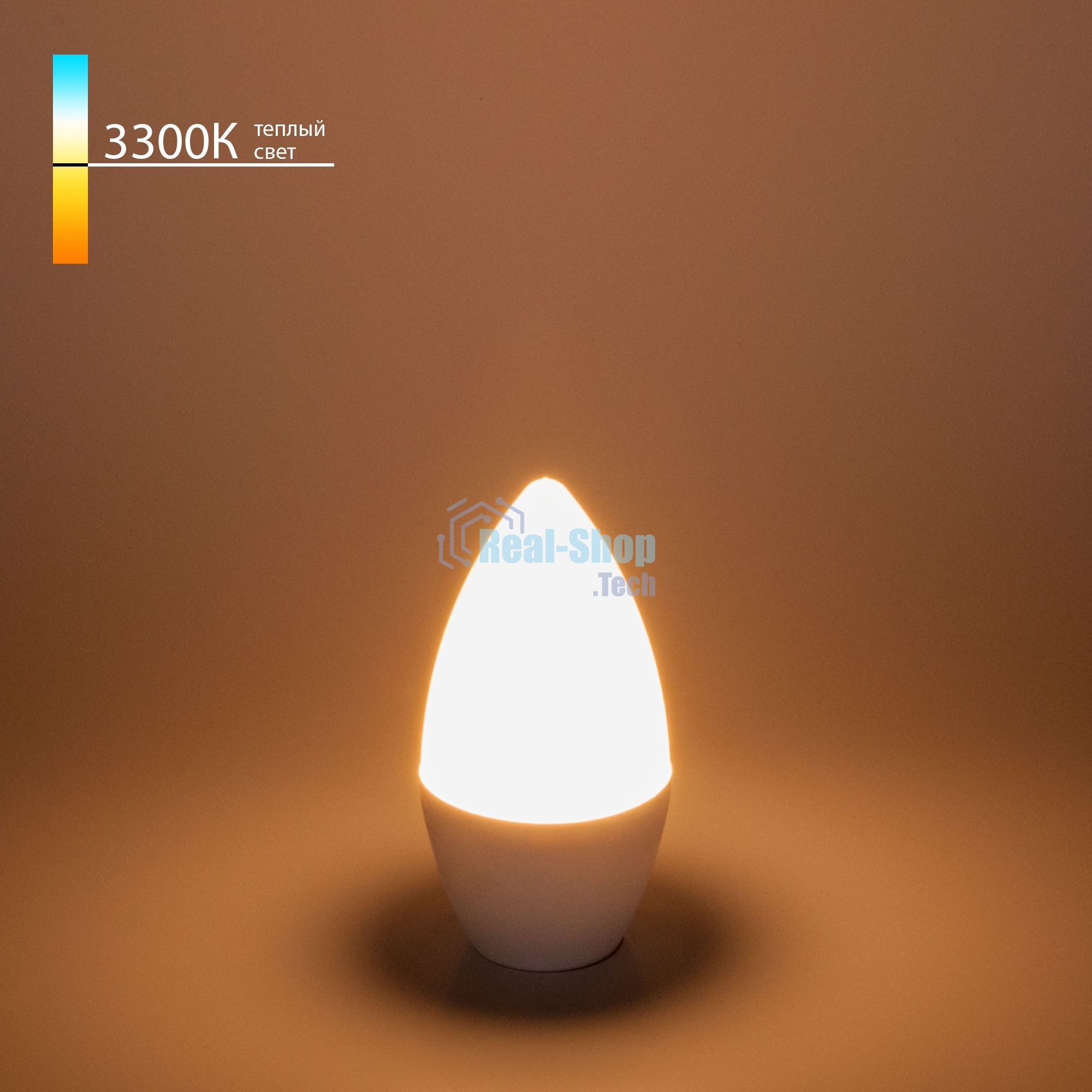 BLE1421 / Светодиодная лампа Свеча BLE1421 СD LED 6W 3300K E14