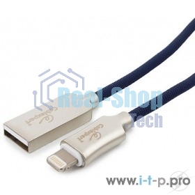 Кабель USB Cablexpert для Apple CC-P-APUSB02Bl-1M, MFI, AM/Lightning, серия Platinum, длина 1м, синий, блистер