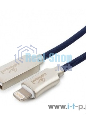 Кабель USB Cablexpert для Apple CC-P-APUSB02Bl-1M, MFI, AM/Lightning, серия Platinum, длина 1м, синий, блистер