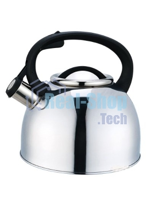Чайник для плиты MALLONY Arte из нерж стали со свистком, 2,5 л
