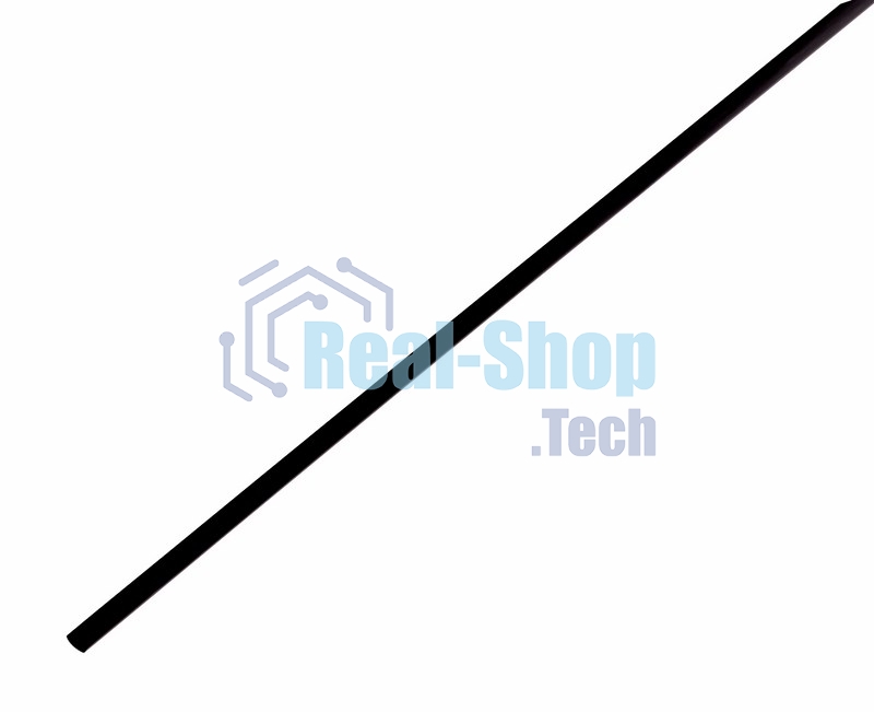 Трубка термоусадочная Rexant 2.0/1.0 1м черный