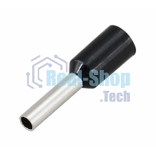 Наконечник штыревой втулочный изолированный Rexant F-8 мм 1.5 мм² (НШВи 1.5-8) черный