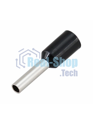 Наконечник штыревой втулочный изолированный Rexant F-8 мм 1.5 мм² (НШВи 1.5-8) черный