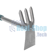 Мотыжка комбинированная 3 прямых зубца с металлической ручкой ЧЕТЫРЕ СЕЗОНА