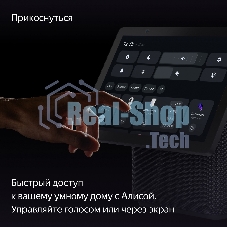 Умная колонка Яндекс Станция Дуо Макс, Zigbee, с дисплеем, 60Вт, с голосовым ассистентом Алиса на YaGPT, черный (YNDX-00055BLK)