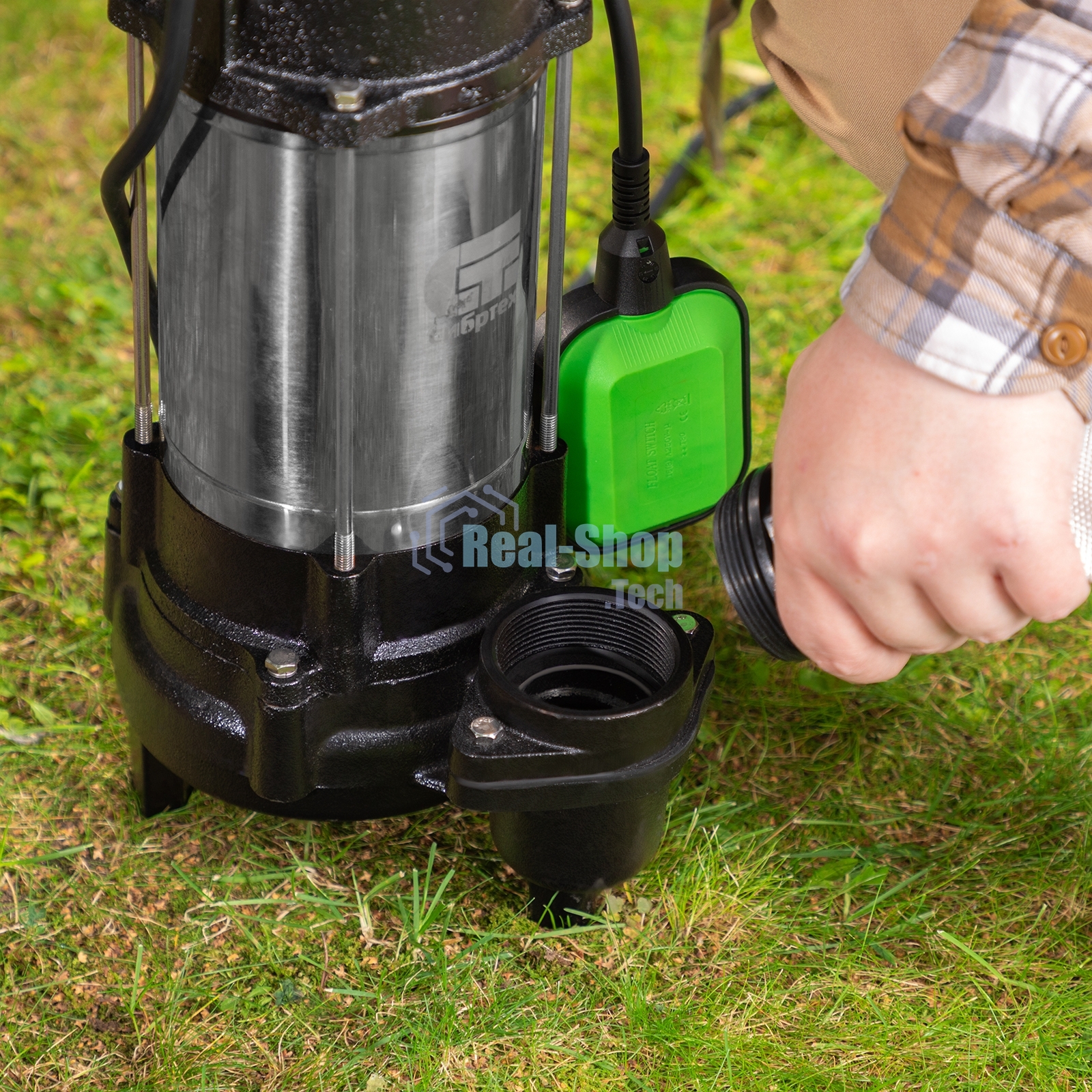 Фекальный насос Сибртех СФН450, 450 Вт, напор 15 м, 21000 л/ч