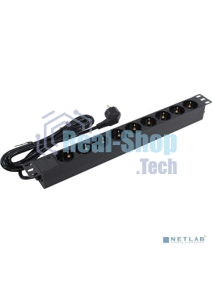 Блок розеток горизонтальный ExeGate ServerPro PDU-19H904 Al-9S-EU2.5, 19