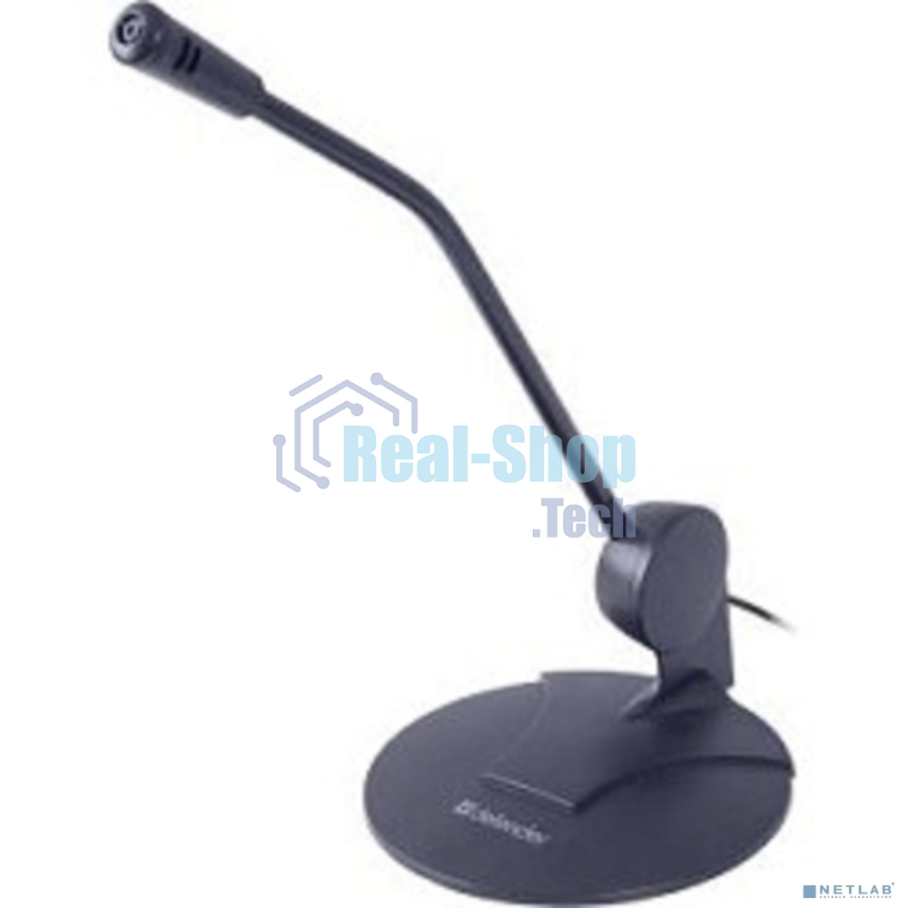 Микрофон Defender MIC-117 черный, кабель 1.8 м