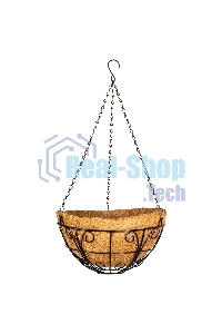 Кашпо подвесное с декором Palisad с кокосовой корзиной, диаметр, 30 см
