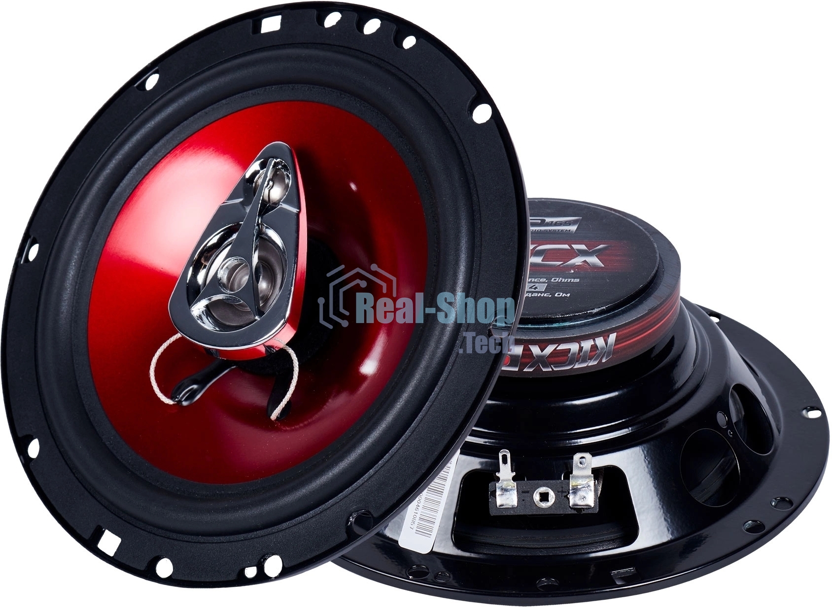 Колонки автомобильные Kicx SP 165, 130Вт, 90дБ, 4Ом, 16.5 см, (6 1/2 дюйм) (ком.: 2 кол.)