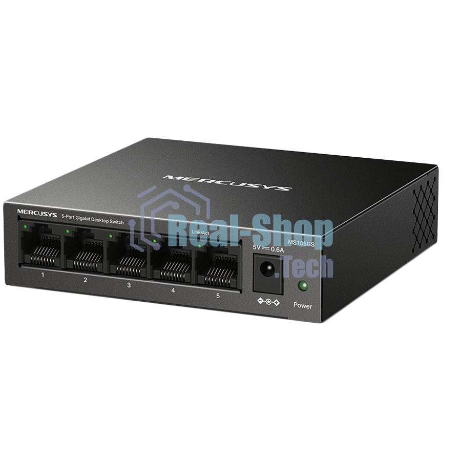 Коммутатор настольный Mercusys MS105GS с 5 гигабитными портам