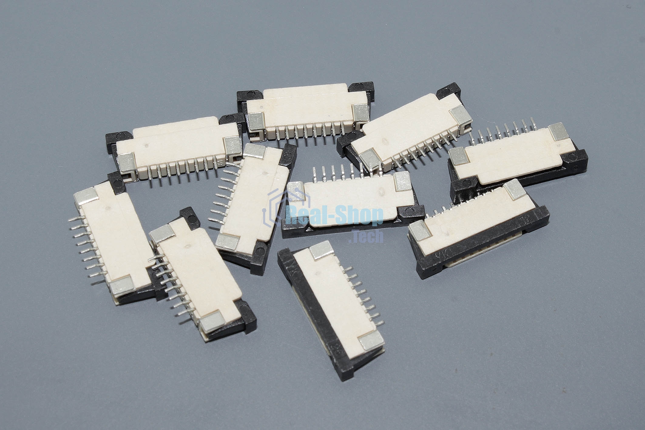 Разъем FPC Half Coverage Bottom Contact 1.0K-BX-8PWB 8 pin высота 2мм шаг 1мм 10 шт