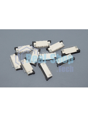 Разъем FPC Half Coverage Bottom Contact 1.0K-BX-8PWB 8 pin высота 2мм шаг 1мм 10 шт