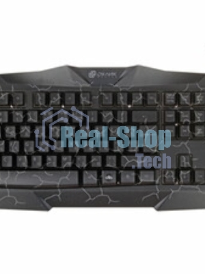 Комплект клавиатура+мышь Oklick HS-HKM100G проводной, USB, 2400 DPI, чёрный