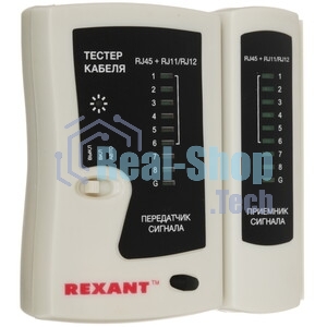Тестер кабеля Rexant RJ-45+RJ-11 468