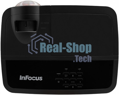 Проектор InFocus IN0026ST DLP, WXGA, 3800 lm, 30 000:1, 0.52:1, 2xHDMI 1.4, VGA in/out, S-Video, 3.5мм in/out, USB-A, RS-232, лампа 15 000ч.(ECO mode), 10W, 27дБ, 2,9 кг, БЕЛЫЙ