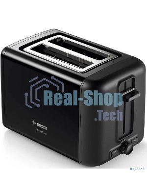 Тостер Bosch TAT3P423 черный, 970 Вт, 2 слота