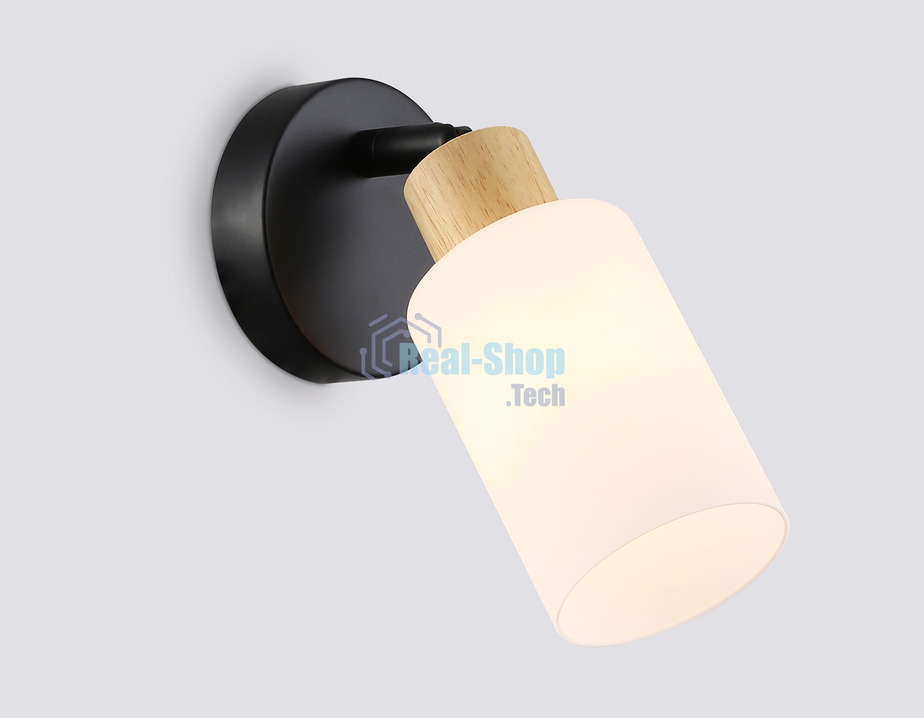 Светильник Ambrella light TR8720 BK/WD черный/дерево E14 max 60W 175*100*160