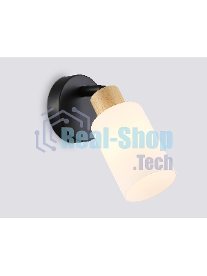 Светильник Ambrella light TR8720 BK/WD черный/дерево E14 max 60W 175*100*160