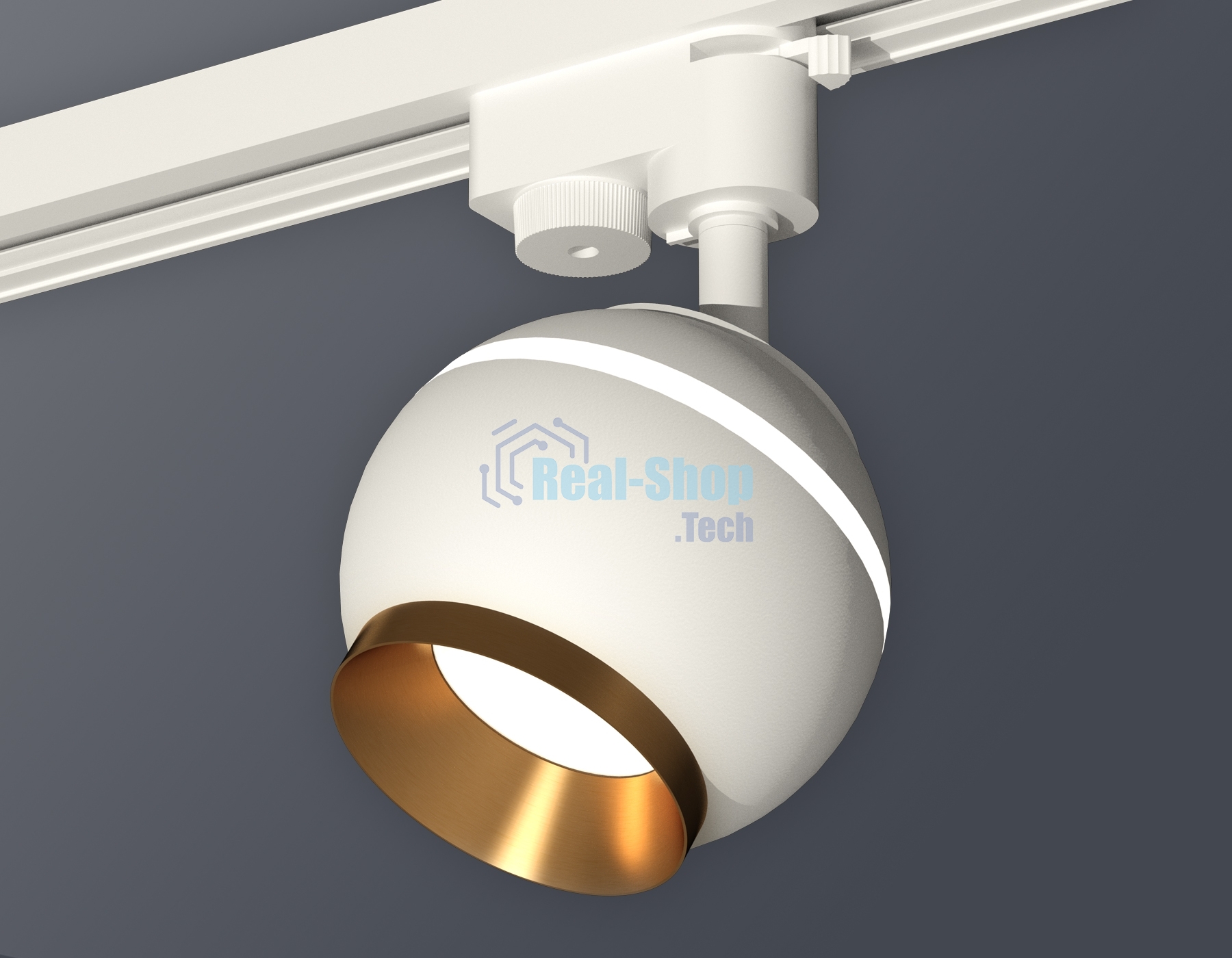 Светильник Ambrella light XT1101023 SWH/PYG белый песок/золото желтое полированное GU5.3 LED 3W 4200K (A2520, C1101, N7034)