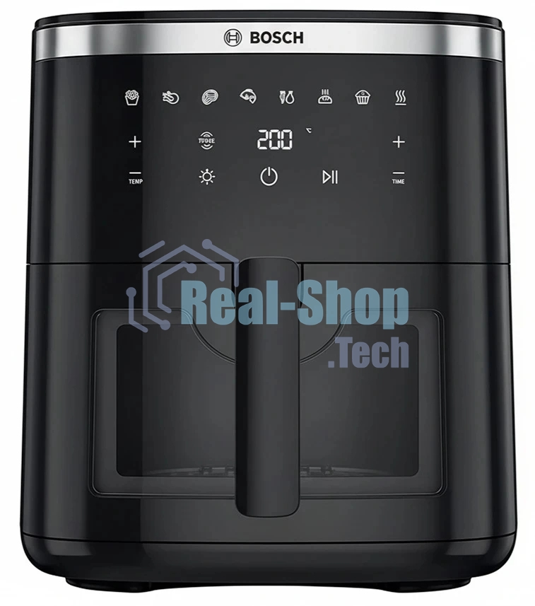 Аэрогриль Bosch MAF671B0 черный, 1800 Вт, 7.2 л, сенсор, 8 программ