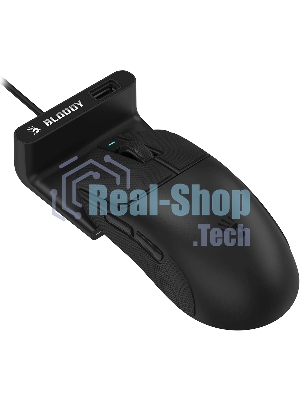 Мышь беспроводная/проводная A4tech Bloody R77UltraDock черный, 20000 dpi, USB Type-A, радиоканал, кнопки - 5