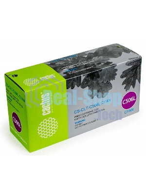 Картридж лазерный Cactus CS-CLT-C506L голубой (3500 стр.) для Samsung CLP 680; CLX 6260/6260FD/6260FR