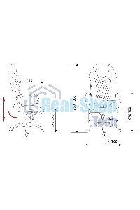 Кресло руководителя Бюрократ AURA/BROWN коричневый, кожа, крестовина алюминий