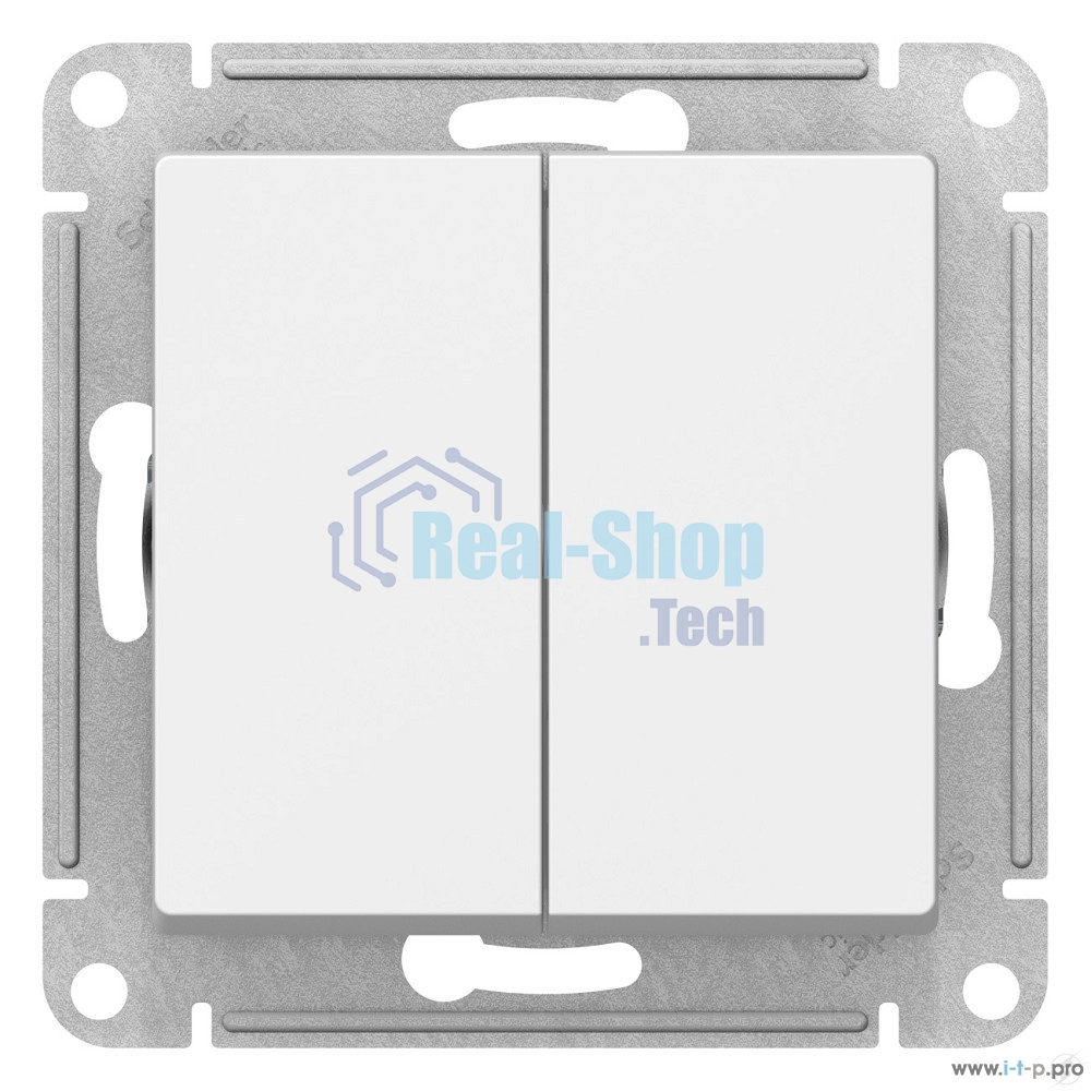 Механизм выключателя 2-кл. AtlasDesign (сх.5) 10АХ бел. SchE ATN000151